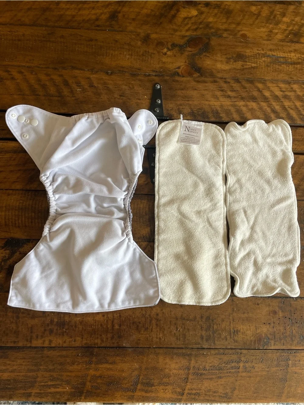 Neutral Gray Nora’s Nursery cloth diaper